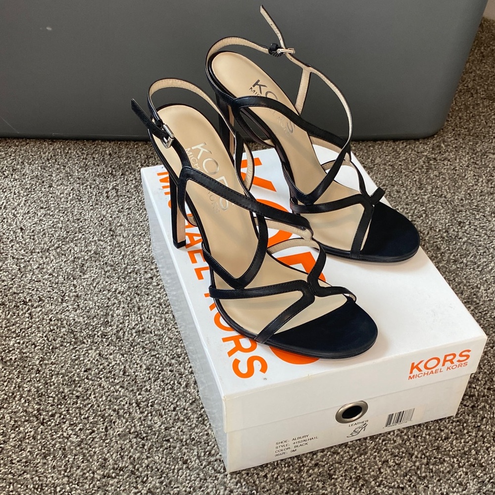 Michael Kors Elegant Black Strappy Heels